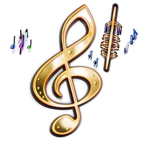 G Clef With Headphones Png Wra81 PNG image