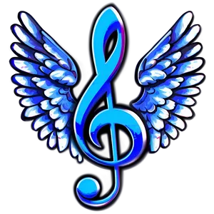 G Clef With Wings Png 06272024 PNG image