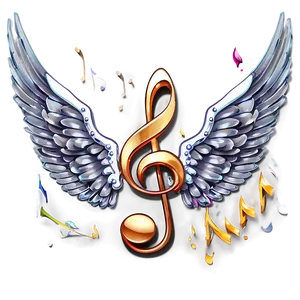 G Clef With Wings Png 48 PNG image