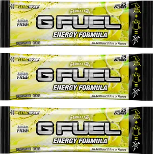 G Fuel Lemonade Energy Formula Packets PNG image