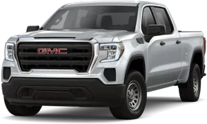 G M C Pickup Truck White Exterior PNG image