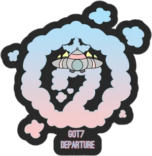 G O T7 Departure Album Logo PNG image