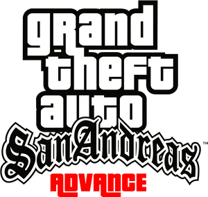 G T A San Andreas Advance Logo PNG image