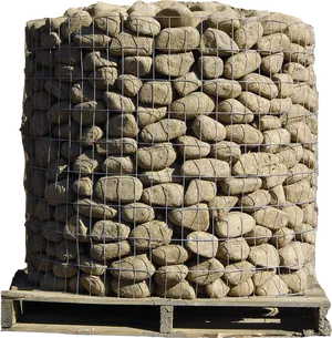 Gabion Stone Cage Wire Mesh PNG image