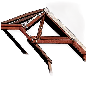 Gable Roof Truss PNG Ypq