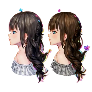 Gacha Hair Ideas Png 8 PNG image