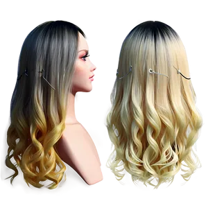 Gacha Hair Ombre Png 06212024 PNG image