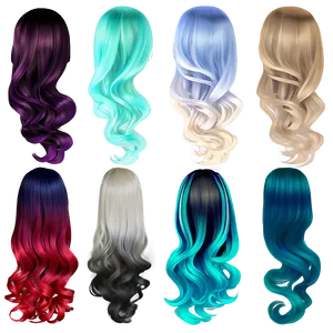 Gacha Hair Ombre Png Bfx PNG image