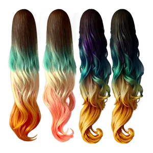 Gacha Hair Ombre Png Rpe PNG image