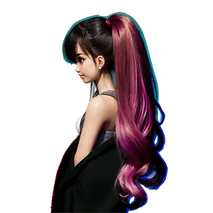 Gacha Hair Ponytail Png 06212024 PNG image