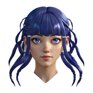 Gacha Hair Quiz Png Efa PNG image