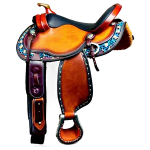 Gaited Horse Saddle PNG 23