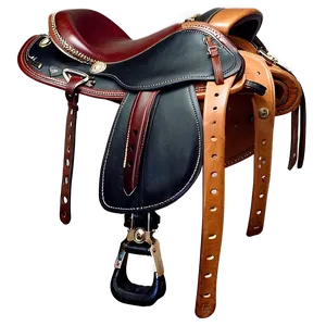 Gaited Horse Saddle PNG Msr71 PNG