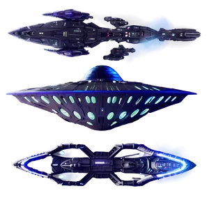 Galactic Alien Fleet PNG Egd PNG