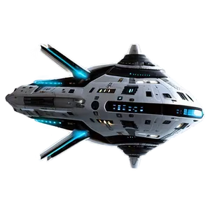 Galactic Explorer Starship Png 06202024 PNG image