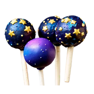 Galaxy Cake Pop PNG 06212024