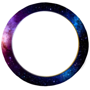 Galaxy Circle Frame PNG Enw PNG