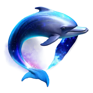 Galaxy Dolphin Png 05062024 PNG image