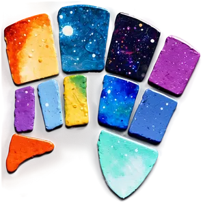 Galaxy Paint Palette PNG Aku PNG