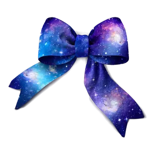 Galaxy Print Gift Bow PNG 75 PNG
