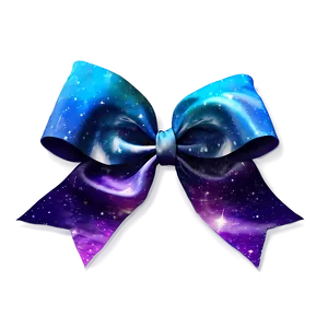 Galaxy Print Gift Bow PNG Fbk
