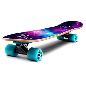 Galaxy Print Skateboard Deck Template PNG 06282024 PNG