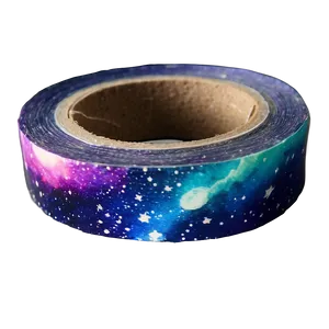 Galaxy Washi Tape Aesthetic PNG Rqq12