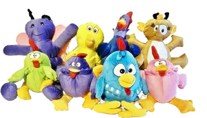 Galinha Pintadinha Plush Toys Collection PNG image