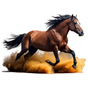 Galloping Horse Dust Cloud PNG 88 PNG
