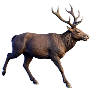 Galloping Stag PNG 71
