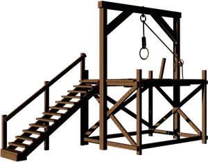 Gallowsand Noose Structure PNG image