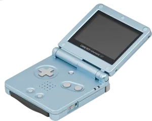 Game Boy Advance S P Blue PNG image