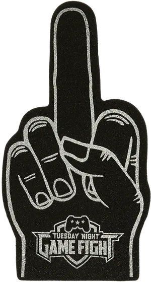 Game Fight Middle Finger Foam Hand PNG image