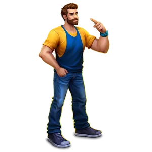 Gamer Guy PNG Dgj53 PNG