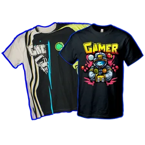 Gamer T-shirt Design PNG 06282024