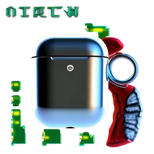 Gaming Airpods Case Outline PNG 06292024