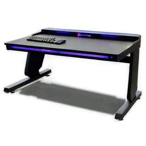 Gaming Desk With Keyboard Tray PNG 06212024