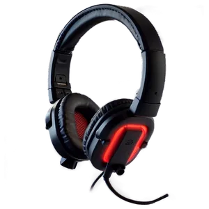 Gaming Headset Red And Black Png 05042024 PNG image