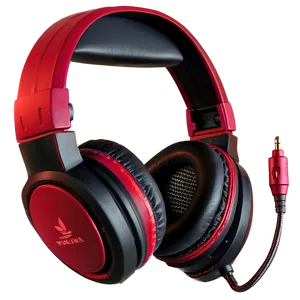 Gaming Headset Red And Black Png Mye80 PNG image