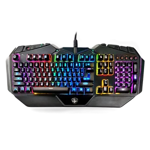 Gaming Keyboard With Adjustable Feet Png Ent PNG image