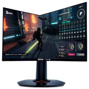 Gaming Monitor With Remote PNG Sgc78 PNG