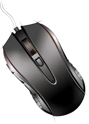 Gaming Mouse Red Accents