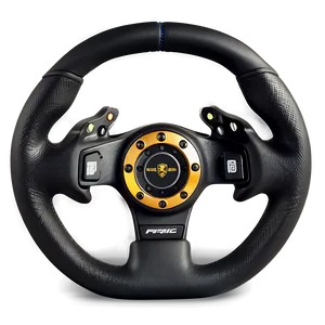 Gaming Steering Wheel Setup PNG 05252024