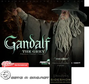 Gandalf The Grey Figure Advertisement PNG image