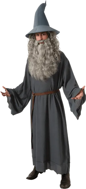Gandalfthe Wizard Costume Pose PNG