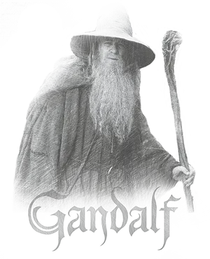 Gandalfthe Wizard Illustration PNG image