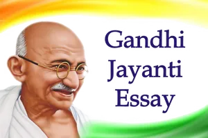 Gandhi Jayanti Essay Celebration PNG image