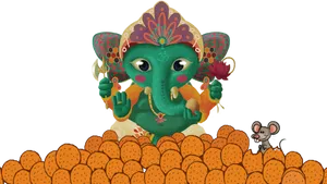 Ganesh_ Chaturthi_ Celebration_ Artwork PNG image