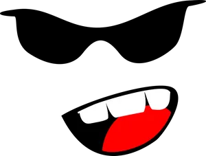Gangsta Cool Emoji Graphic PNG image