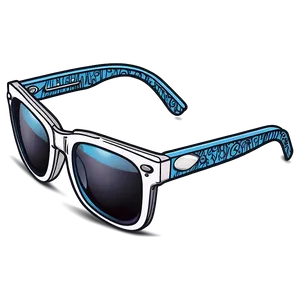 Gangster Glasses On Cartoon Character PNG Elr13
